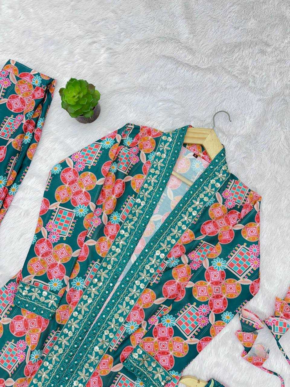 Heavy Muslin  Sharara Salwar Suits Indo Western Dresses